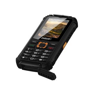 EVOLVEO StrongPhone Q1, vodotesný odolný Dual SIM telefón, čierno-oranžový SGP-Q1-BO