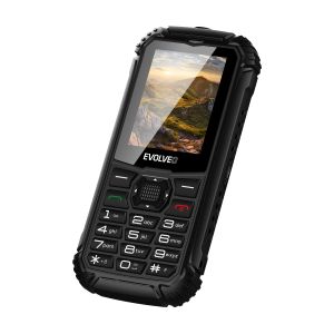 EVOLVEO StrongPhone Q1, vodotesný odolný Dual SIM telefón, čierny SGP-Q1-BK