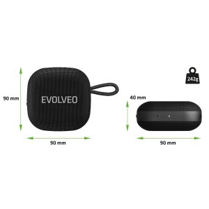 EEVOLVEO TopSound, bezdrôtový vodotesný bluetooth TOPSOUND-BK