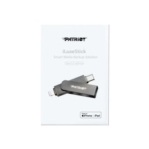 Patriot iLuxe Stick C MFi/256GB/USB 3.2/Lightning + USB-C/Čierna PI256GSKM30CL
