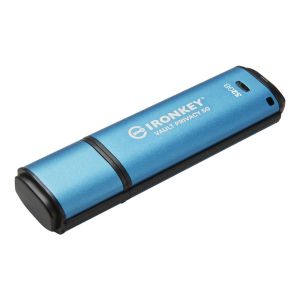 Kingston IronKey Vault Privacy 50/32GB/USB 3.2/USB-A/Modrá IKVP50/32GB