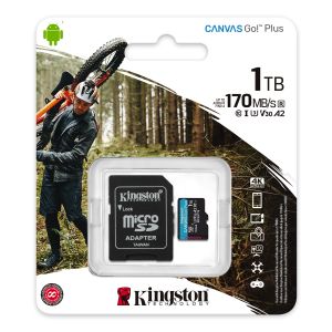 Kingston Canvas Go Plus/micro SDXC/1TB/UHS-I U3 / Class 10/+ Adaptér SDCG3/1TB