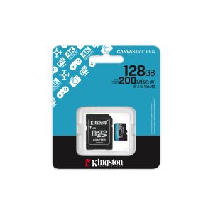 Kingston Canvas Go Plus A2/Micro SDXC/128GB/UHS-I U3/Class 10/+ Adaptér SDCG4/128GB