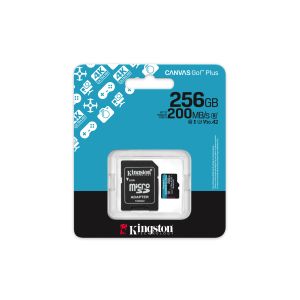 Kingston Canvas Go Plus A2/Micro SDXC/256GB/UHS-I U3/Class 10/+ Adaptér SDCG4/256GB