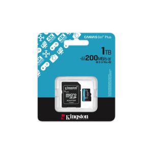 Kingston Canvas Go Plus A2/Micro SDXC/1TB/UHS-I U3 / Class 10/+ Adaptér SDCG4/1TB