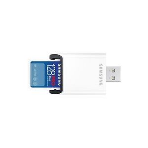 Samsung/SDXC/128GB/USB 3.0/USB-A/Class 10/+ Adaptér/Modrá MB-SD128SB/WW