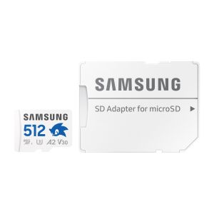 Samsung micro SDXC 512GB PRO plus Sonic + SD/micro SDXC/512GB/UHS-I U3 / Class 10/+ Adaptér/Biela MB-MD512SA/LC1