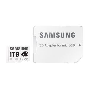 Samsung micro SDXC 1TB PRO plus Sonic + SD/micro SDXC/1TB/UHS-I U3 / Class 10/+ Adaptér/Biela MB-MD1T0SA/LC1