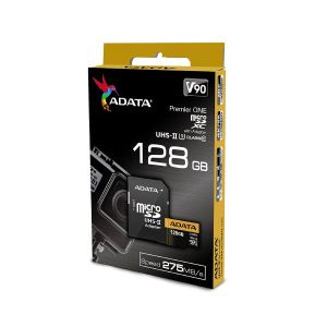 Adata/micro SDXC/128GB/275MBps/UHS-II U3 / Class 10/+ Adaptér AUSDX128GUII3CL10-CA1