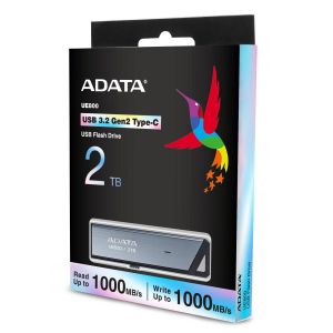 ADATA UE800/2TB/USB 3.2/USB-C/Strieborná AELI-UE800-2T-CSG