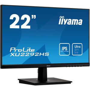 22" iiyama XU2292HS-B1: IPS, FullHD @ 75Hz, 250cd/m2, 4ms, VGA, HDMI, DP, čierny XU2292HS-B1