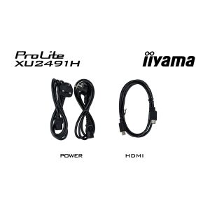 iiyama ProLite/XU2491H-B1/23,8"/IPS/FHD/100Hz/0,5ms/Black/3R XU2491H-B1