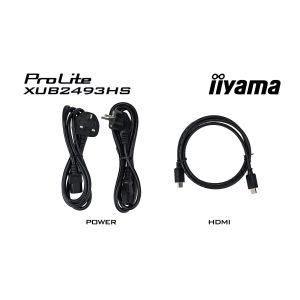 iiyama ProLite/XUB2493HS-B5/23,8"/IPS/FHD/75Hz/4ms/Black/3R XUB2493HS-B5