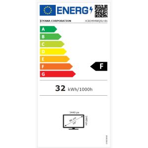 iiyama ProLite/XCB3494WQSU-B1/34"/VA/wQHD/120Hz/0,4ms/Black/3R XCB3494WQSU-B1