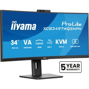 iiyama ProLite/XCB3497WQSNPH-B1/34"/VA/wQHD/120Hz/0,4ms/Black/3R XCB3497WQSNPH-B1