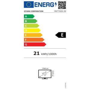 iiyama G-Master/GB2770QSU-B6/27"/IPS/QHD/180Hz/0,2ms/Black/3R GB2770QSU-B6