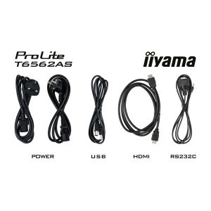 65" iiyama T6562AS-B1: IPS, 4K UHD, Android, 24/7 T6562AS-B1
