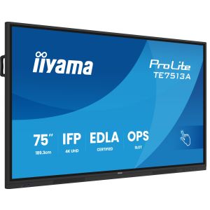 75" iiyama TE7513A-B1AG: IPS, 4K, 40P, EDLÁ TE7513A-B1AG
