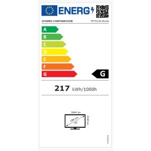 75" iiyama TE7513A-B1AG: IPS, 4K, 40P, EDLÁ TE7513A-B1AG