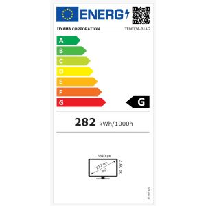 86" iiyama TE8613A-B1AG: IPS, 4K, 40P, EDLÁ TE8613A-B1AG