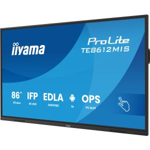 86" iiyama TE8612MIS-B4AG: IPS, 4K, 40P, USB-C, EDLÁ TE8612MIS-B4AG