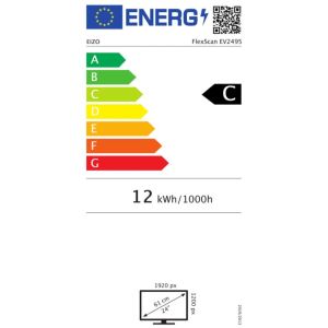 EIZO FlexScan/EV2495/24,1"/IPS/FHD/60Hz/5ms/Black/5R EV2495-BK