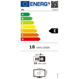 AOC/24B3CF2/23,8"/IPS/FHD/100Hz/1ms/Black/3R 24B3CF2