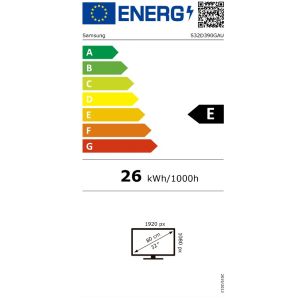 Samsung Essential S3/LS32D390GAUXEN/32"/VA/FHD/100Hz/4ms/Black/2R LS32D390GAUXEN