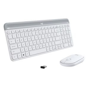 set Logitech slim Wireless MK470 - white, US 920-009205