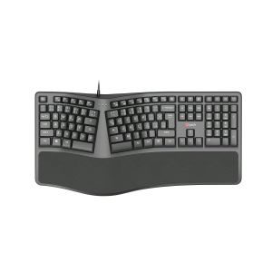 Klávesnica C-TECH KB-113E USB, ERGO, čierna, CZ/ SK KB-113E