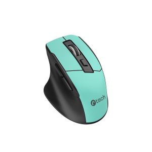C-TECH Ergo WM-05/Ergonomická/Optická/Pro praváky/Drátová USB/Mint WM-05GR