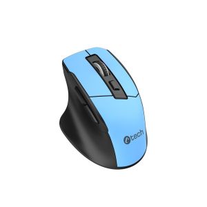 C-TECH Ergo WM-05/Ergonomická/Optická/Drátová USB/Modrá WM-05BL