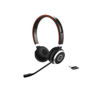 Jabra Evolve 65 SE/Stereo/BT/Bezdrať/MS/Čierna-červená 6599-833-309