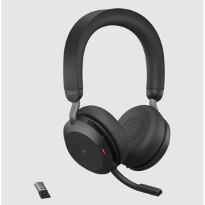 Jabra Evolve2 75/Stereo/ANC/USB-C/BT/Bezdrať/MS/Stand/Čierna 27599-999-889
