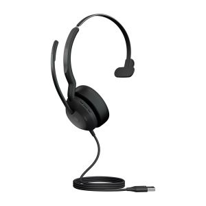 Jabra Evolve2 50/Mono/ANC/USB/Drôt/BT/Bezdrôt/MS/Čierna 25089-899-999