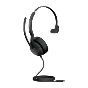 Jabra Evolve2 50/Mono/ANC/USB-C/Drôt/BT/Bezdrôt/MS/Čierna 25089-899-899