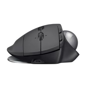 Logitech MX Ergo/Ergonomická/Optická/Pre pravákov/2048 DPI/USB+BT/Grafitová 910-005179