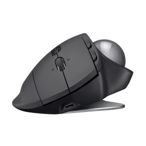 Logitech MX Ergo/Ergonomická/Optická/Pre pravákov/2048 DPI/USB+BT/Grafitová 910-005179