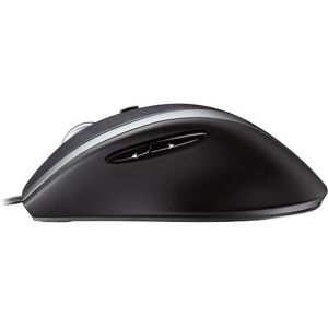 Logitech M500s/Kancelárska/Optická/Pre pravákov/4 000 DPI/Drôtová USB/Čierna-strieborná 910-005784
