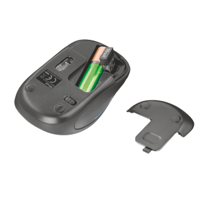 TRUST Yvi FX/Cestovná/Optická/1 600 DPI/Bezdrôtová USB/Čierna 22333