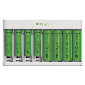 GP nabíjačka batérií ECO E811+ 4xAA2100 + 4xAAA850 1604881100