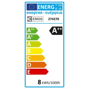 EMOS LED ŽIAROVKA FIALEMENT A60 8W(75W) 1060lm E27 WW A++ 1525283240