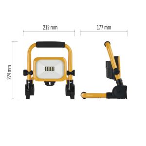 EMOS PRENOSNÝ NABÍJACÍ LED REFLEKTOR ACCO 10W, 1000LM, IP54 1531281200
