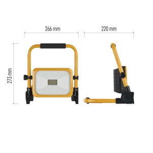 EMOS PRENOSNÝ NABÍJACÍ LED REFLEKTOR ACCO 20W, 2000LM, IP54 1531282200
