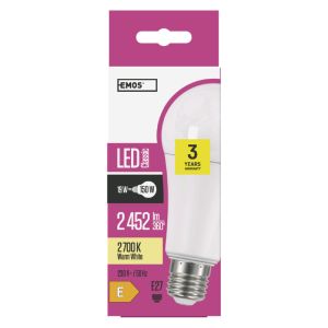 EMOS LED CLS A67 19W (150W) 2452lm E27 WW 1525733249