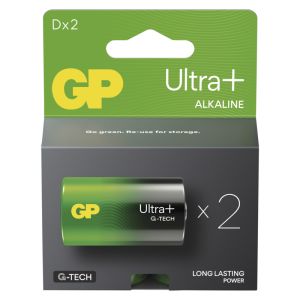 GP Alkalická batéria ULTRA PLUS D (LR20) - 2ks 1013422000