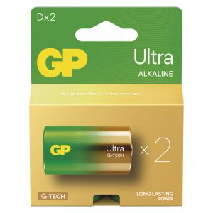 GP Alkalická batéria ULTRA D (LR20) - 2ks 1013422100