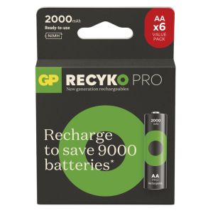GP Nabíjací bat. ReCyko Pro AA (HR6) 2000mAh - 6ks 1032226200