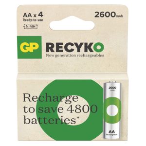 GP Nabíjací bat. ReCyko 2600 AA (HR6) - 4ks 1032224260
