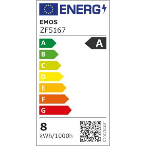 EMOS LED FLM A60 7,2 W (100 W) 1521lm E27 WW A CLASS 1525283279